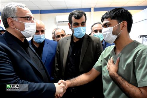 حضور وزیر بهداشت در مرز شلمچه